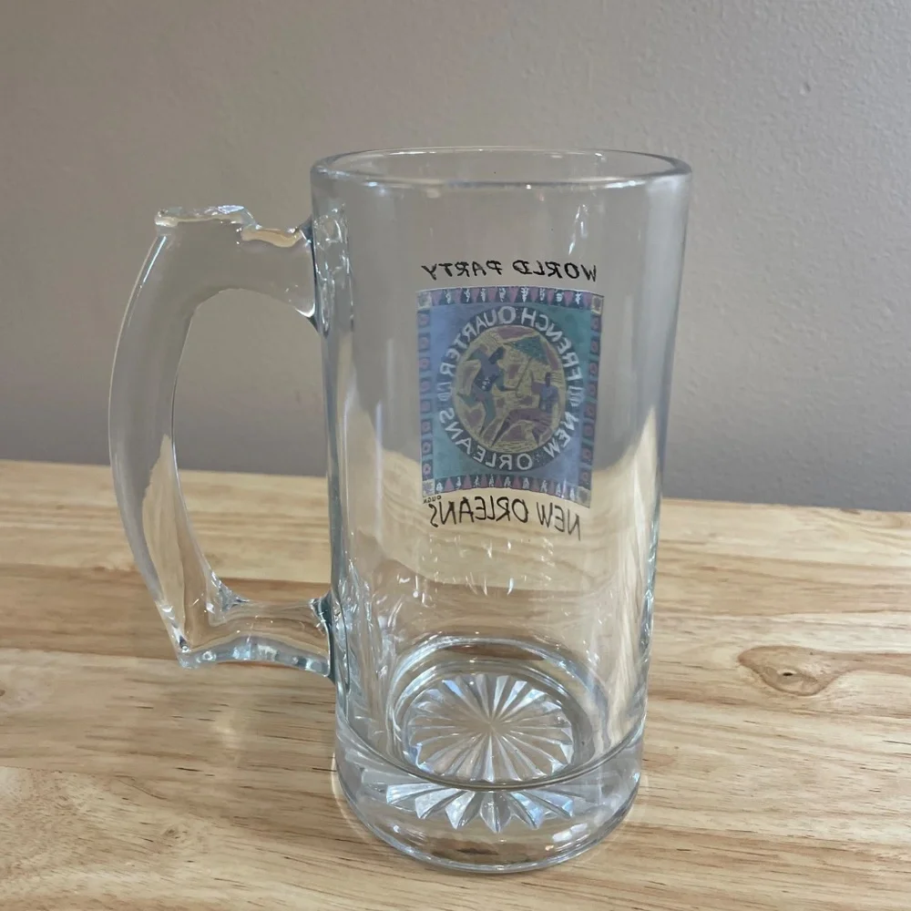 Vintage Beer Mug New Orleans French Quarter World Party